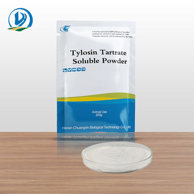 Κτηνιατρική υδροδιαλυτή Tylosin αντιβιοτικών 74610-55-2 20% 50% Tartrate διαλυτή σκόνη για τα πτηνά πουλιών