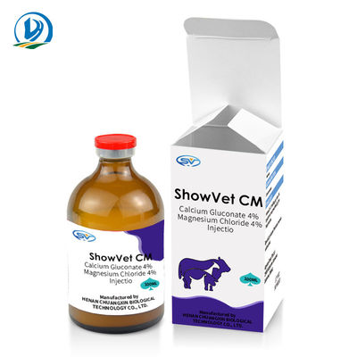 Gluconate ασβεστίου 4% + κτηνιατρικά εκχύσιμα φάρμακα χλωριδίου 4% μαγνήσιου για τα πρόβατα βοοειδών