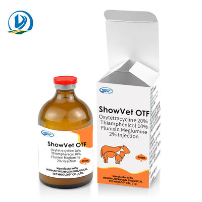 Κτηνιατρικό εκχύσιμο Oxytetracycline 20% και Thiamphenicol 10% φαρμάκων και έγχυση Flunixin Meglumine 2%