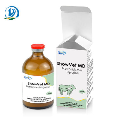 Κτηνιατρική εκχύσιμη έγχυση 100ml Metronidazole φαρμάκων της κκπ για την καμήλα χοίρων προβάτων αλόγων βοοειδών