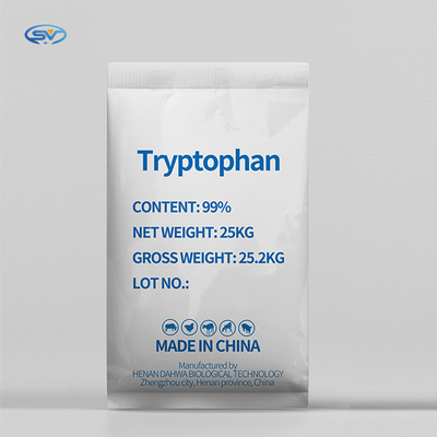 Tryptophan αμινοξέος 99% Λ υψηλής αγνότητας πρόσθετων ουσιών ζωοτροφών CAS Νο 73-22-3 σκόνη