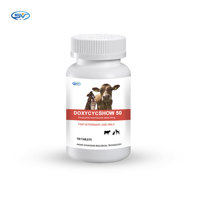 Κτηνιατρική ιατρική ταμπλετών 50mg βόλων HCL Doxycycline για τη Pet