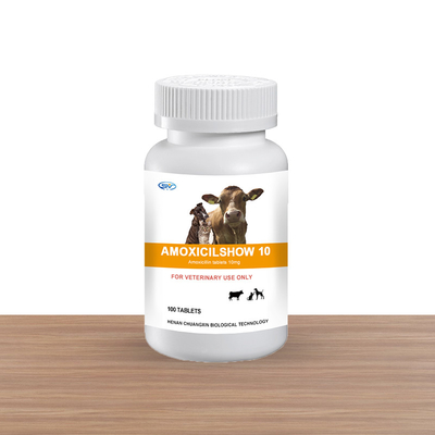 Κτηνιατρικές ταμπλέτες 10mg αμοξικιλίνης κτηνιατρικού φαρμάκου ταμπλετών βόλων ενάντές στον ιό για το σκυλί