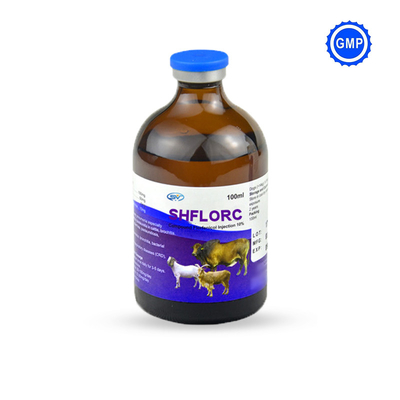 Κτηνιατρικού φαρμάκου φαρμάκων ανοικτό κίτρινο κτηνιατρικές μολύνσεις αναπνευστικών οδών βοοειδών φαρμάκων Florfenicol 10% εκχύσιμες