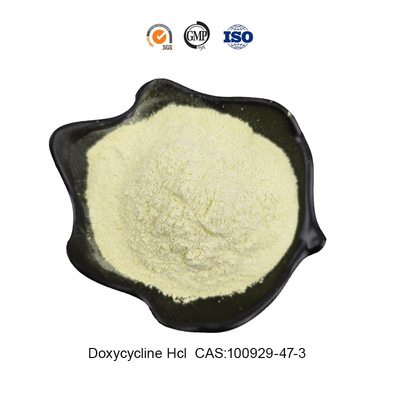 Κτηνιατρική υδροδιαλυτή ασφαλής παράδοση αγνότητας αντιβιοτικών CAS 10592-13-9 Doxycycline Hyclate 99%