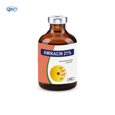 Amikacin 21% κτηνιατρικά εκχύσιμα σκυλιά φαρμάκων εγχύσεων και άλογα γατών