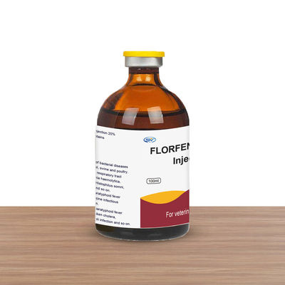 Κτηνιατρική εκχύσιμη έγχυση φαρμάκων 200mg/Ml Florfenicol για τη θεραπεία των βακτηριακών ασθενειών στους χοίρους προβάτων βοοειδών