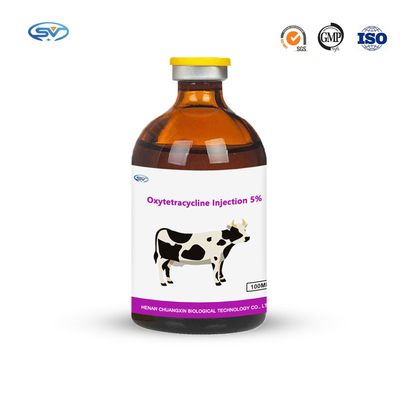 Κτηνιατρική εκχύσιμη Oxytetracycline φαρμάκων Oxytetracycline εγχύσεων υδροχλωριδίου αντι αναπνευστική έγχυση 5%