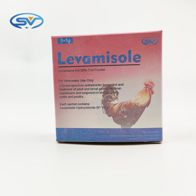 Υδροχλωρίδιο φαρμάκων 30% Levamisole CAS 16595-80-5 κτηνιατρικό αντιπαρασιτικό