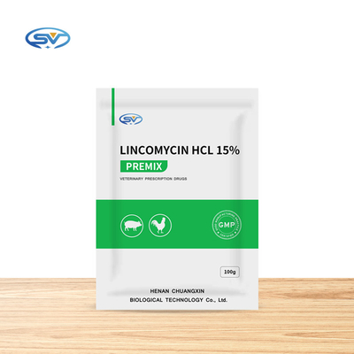 Υδροδιαλυτή Lincomycin προμίξεων αντιβιοτικών CAS 859-18-7 κτηνιατρική πρόμιξη 15% κκπ υδροχλωριδίου για τα ζώα
