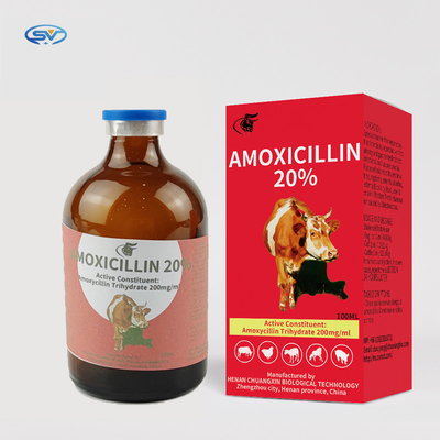 Κτηνιατρικός εκχύσιμος ανεφοδιασμός εγχύσεων αμοξικιλίνης 20% φαρμάκων από τους κινεζικούς κατασκευαστές