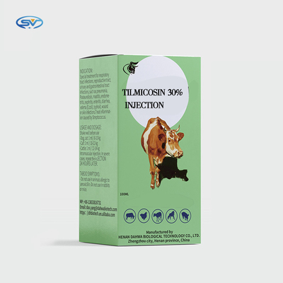 Κτηνιατρική εκχύσιμη φαρμάκων βοοειδών Tilmicosin έγχυση 30% CAS108050-54-0 Tilmicosin φωσφορικού άλατος υποδόρια