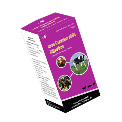 Κτηνιατρική εκχύσιμη Dextran σιδήρου φαρμάκων έγχυση 10% για τις αίγες προβάτων βοοειδών